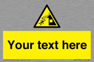 Custom warning roof avalanche